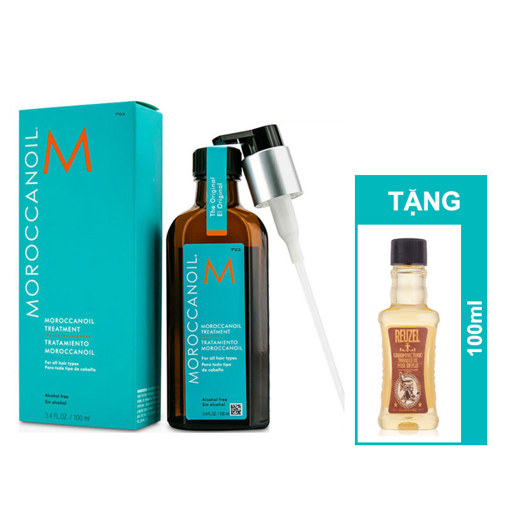 Bộ Combo Dầu Dưỡng Tóc Moroccanoil Treatment 100ml + Tặng Reuzel Tonic 100ml - Chính hãng