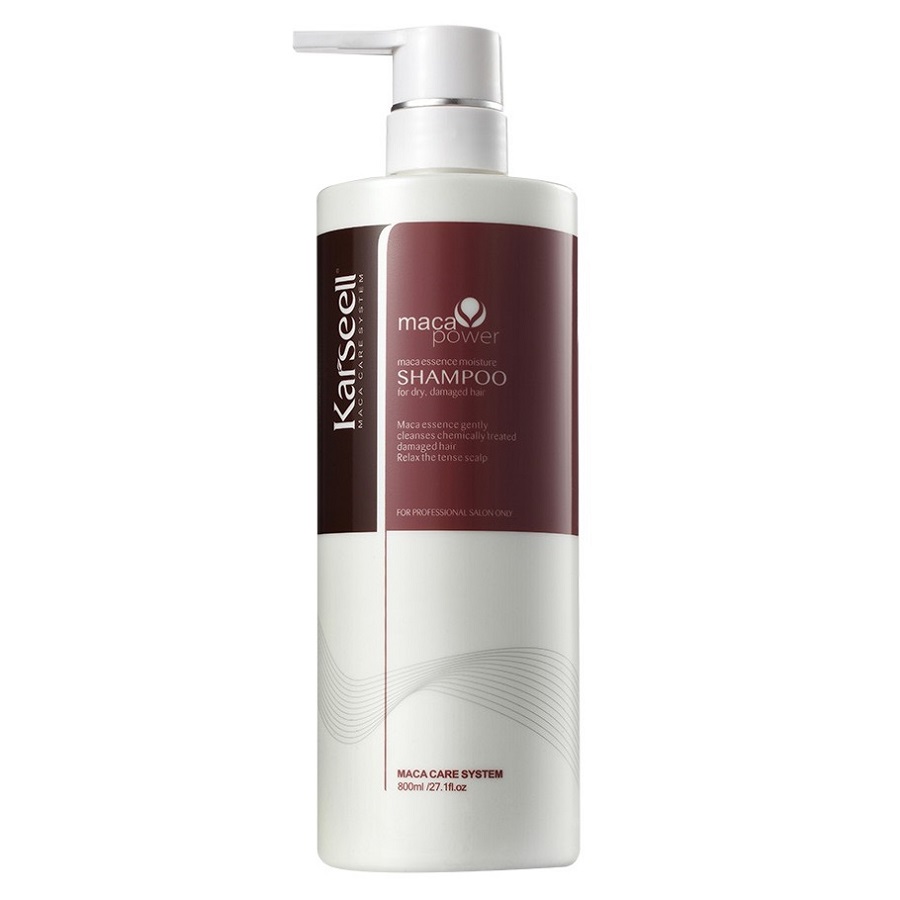 Dầu gội siêu mượt phục hồi tóc hư tổn Karseell Maca Essence Moisture shampoo 800ml