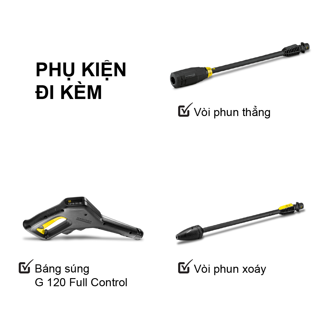 Máy phun rửa áp lực cao Karcher K 3 Power Control