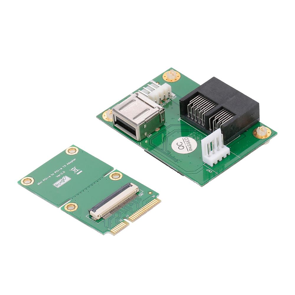 Thẻ chuyển đổi dây nối dài mini PCI-E sang PCI-E với hỗ trợ khe cắm ngang PCI-E 1X / 4X / 8X / 16X