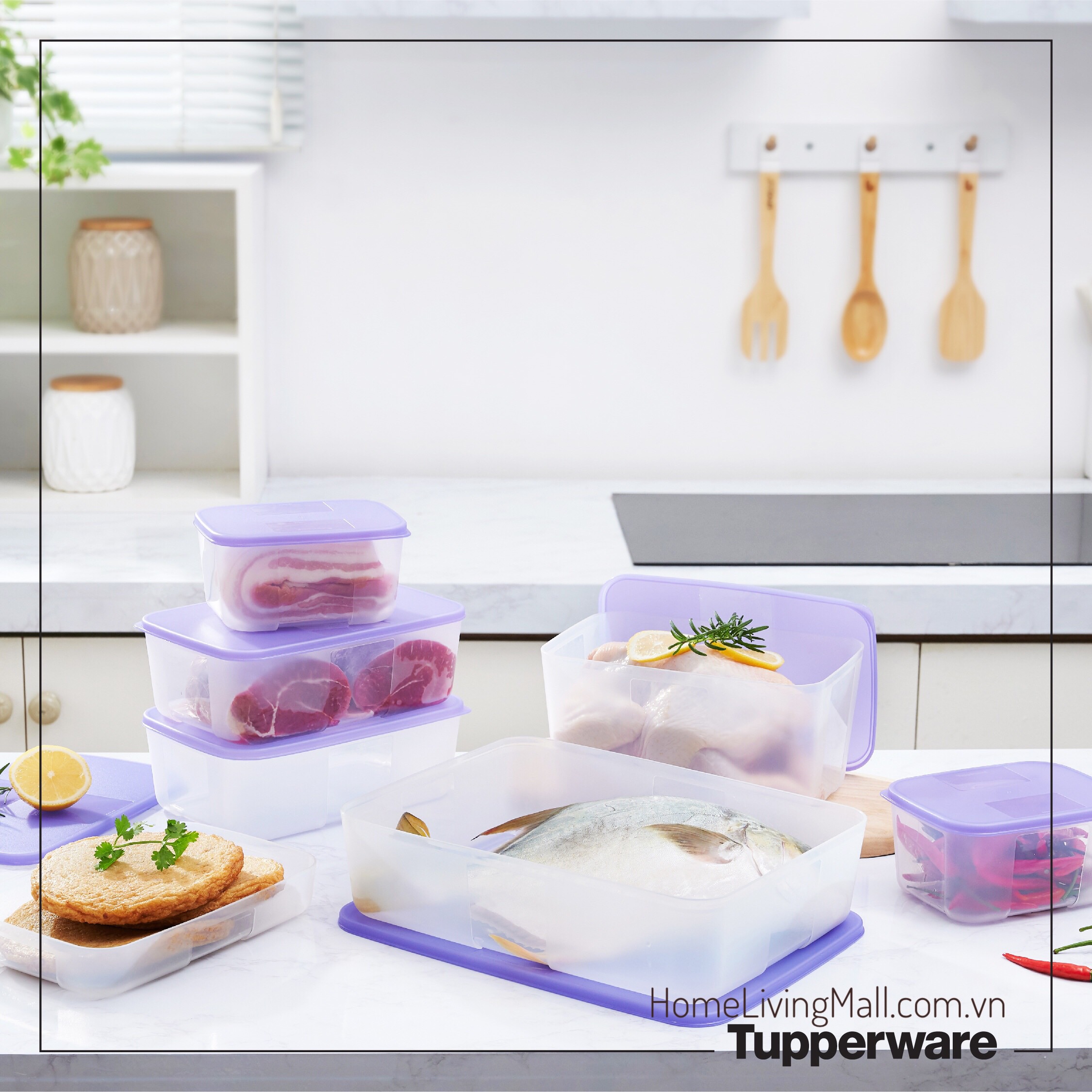 Bộ hộp trữ đông Tupperware Freezermate Essential Set 7