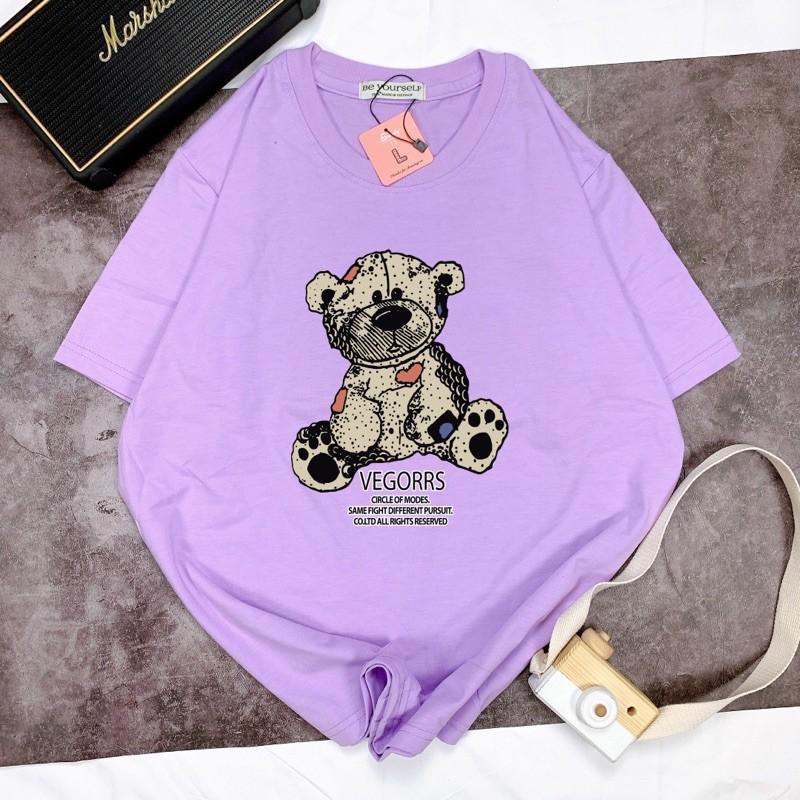 Áo Thun Tay Ngắn UNISEX GẤU BEAR - Hình chụp thật