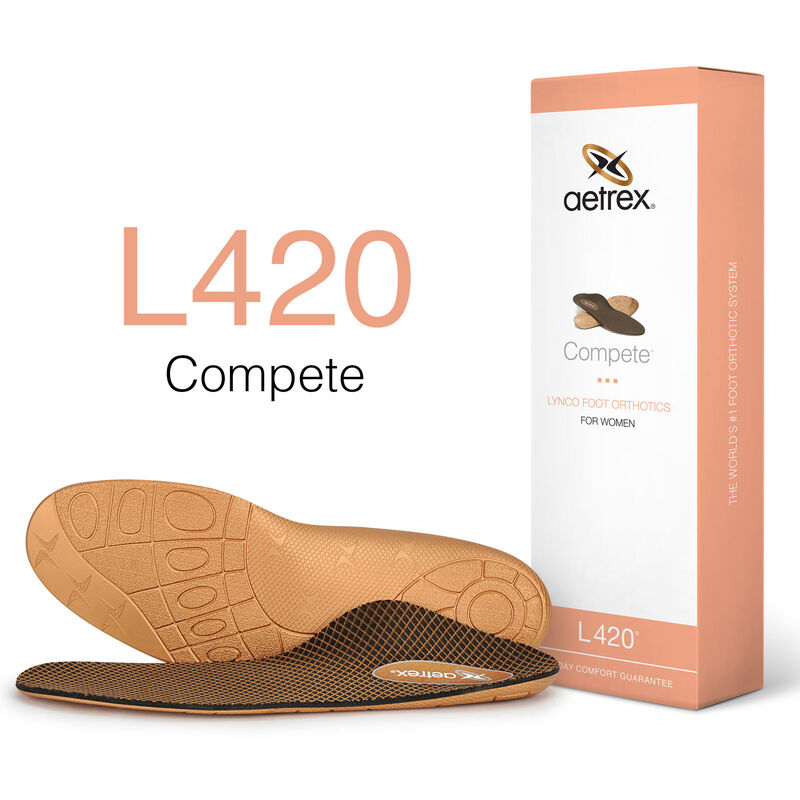 Lót giày nữ Aetrex Compete Flat and Low Arch L420 - Lót giày cho chân vòm thấp, vòm bẹt đạt tiêu chuẩn y khoa