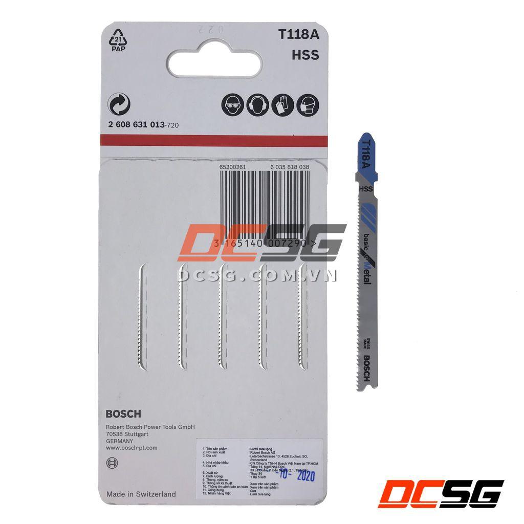 Lưỡi cưa lọng cắt kim loại T118A Bosch 2608631013 | DCSG