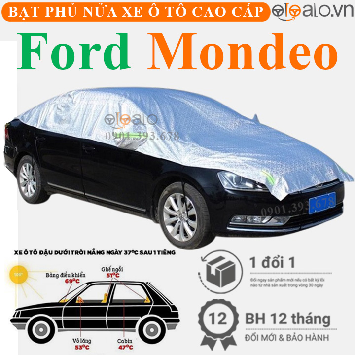 Bạt phủ nửa nóc xe Ford Mondeo vải dù 3 lớp