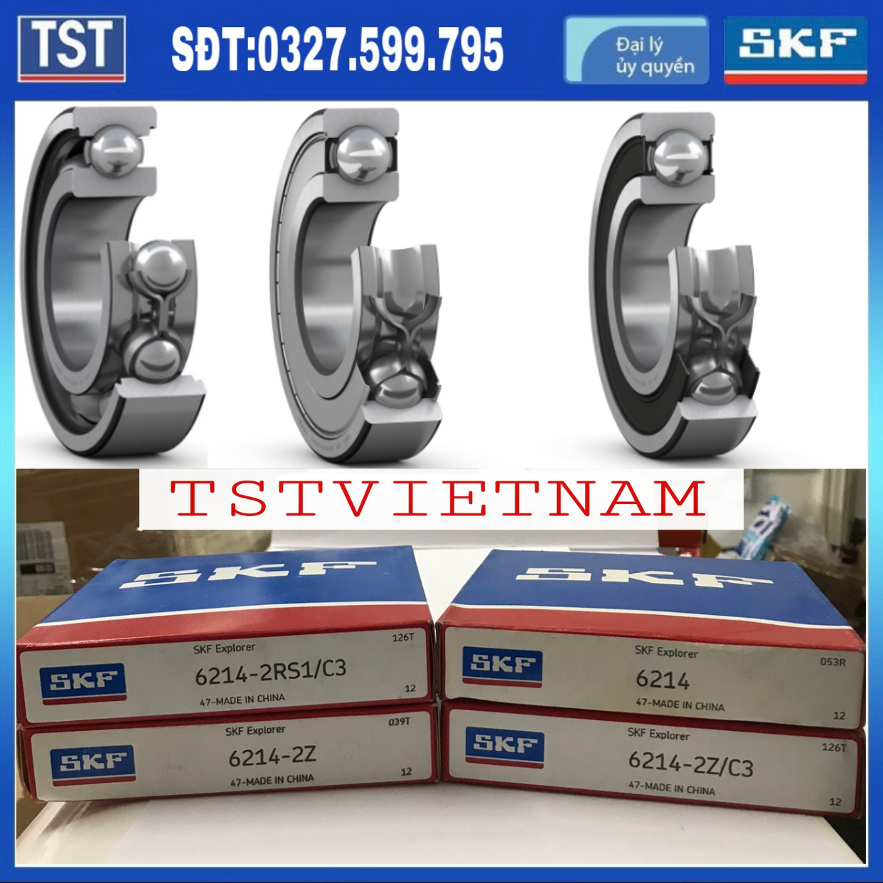 Vòng bi bạc đạn SKF 6214-2Z