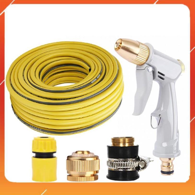 Bộ dây vòi xịt nước tưới cây rửa xe,tăng áp 3 lần, loại 15m 206846