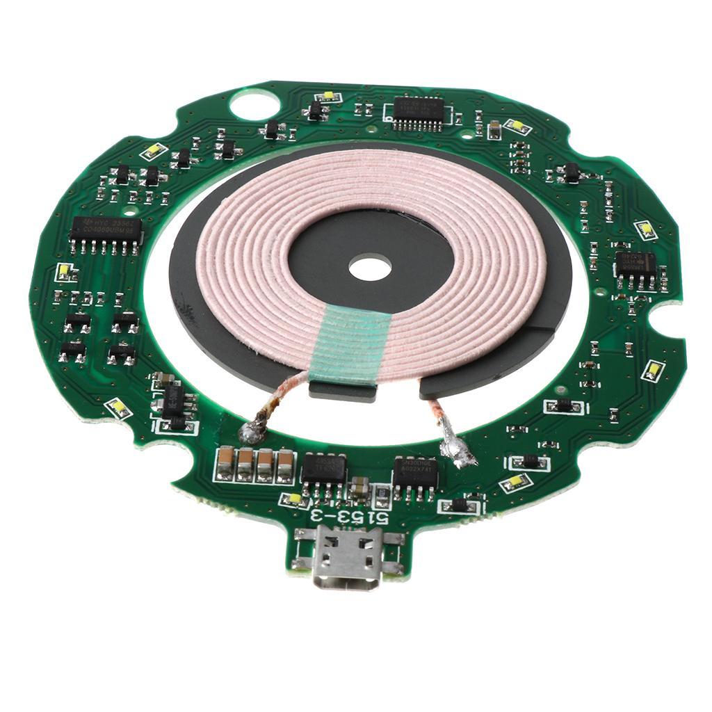 10W Qi Wireless Charger PCBA Circuit Board & Coil Wireless Charging Pad DIY