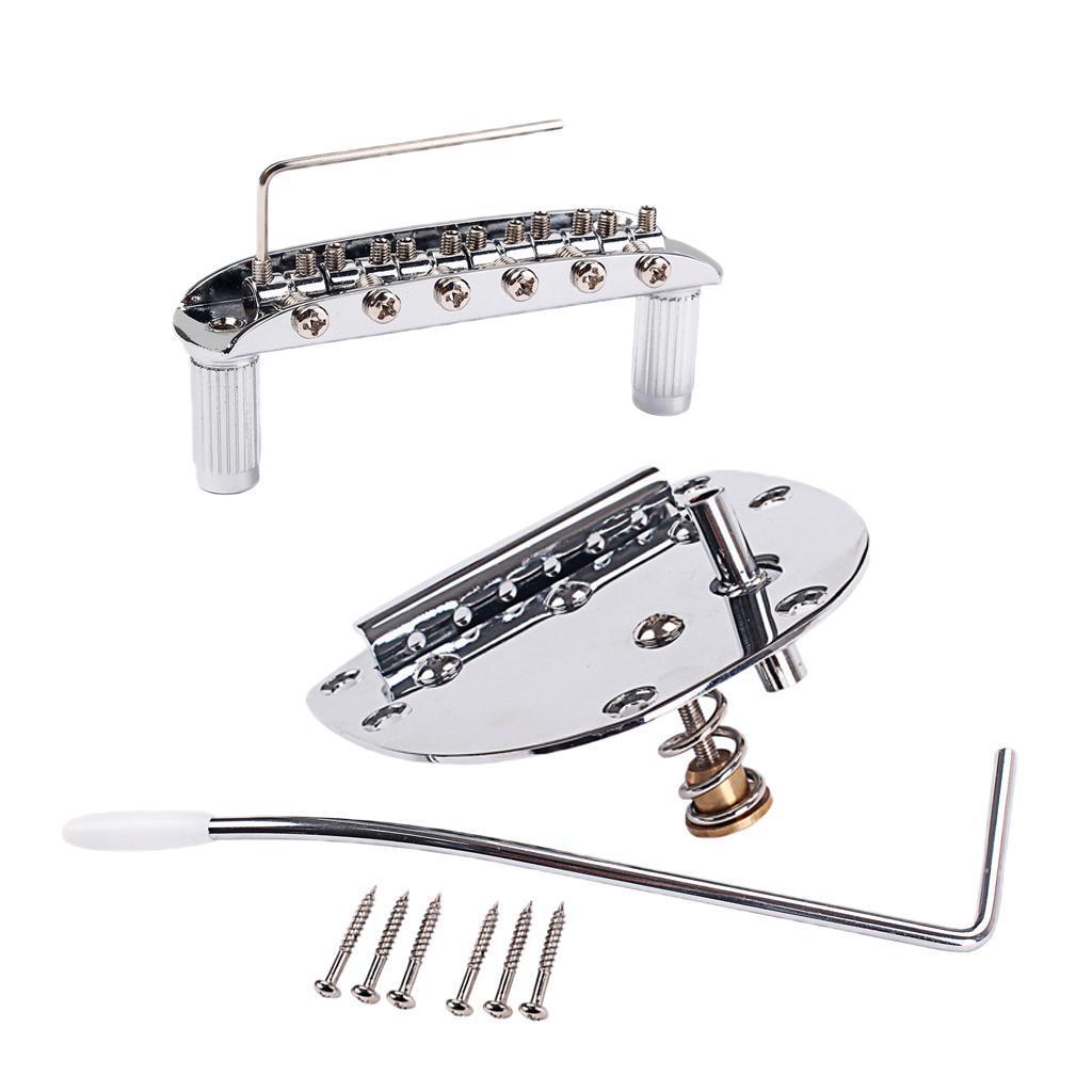 5-way Switch Toggle w/ Black Yellow White Knob Tips + Guitar Tremolo Bridge