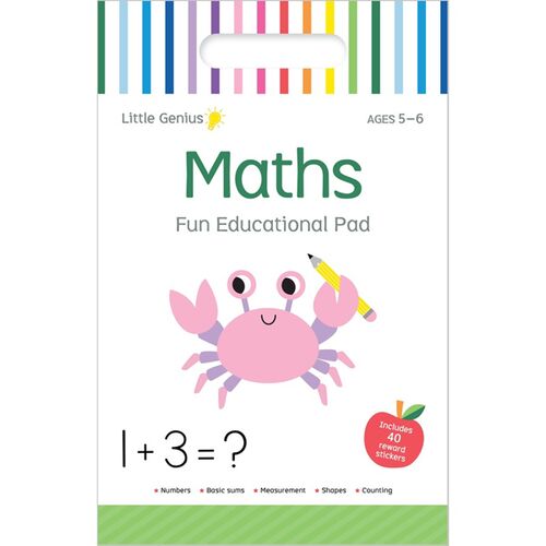 Little Genius Maths Fun Educational Pad: Volume 2