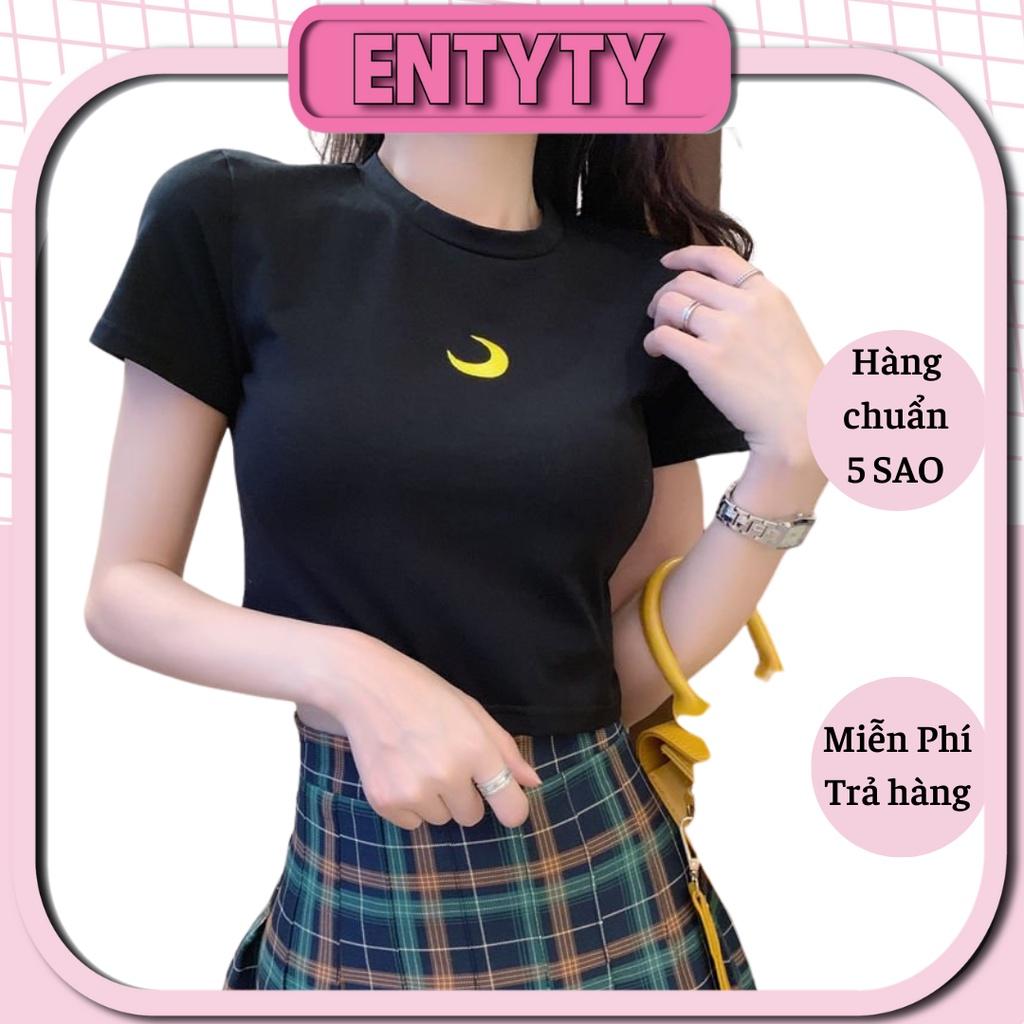 Áo croptop thêu mặt trăng vàng CH-MT00