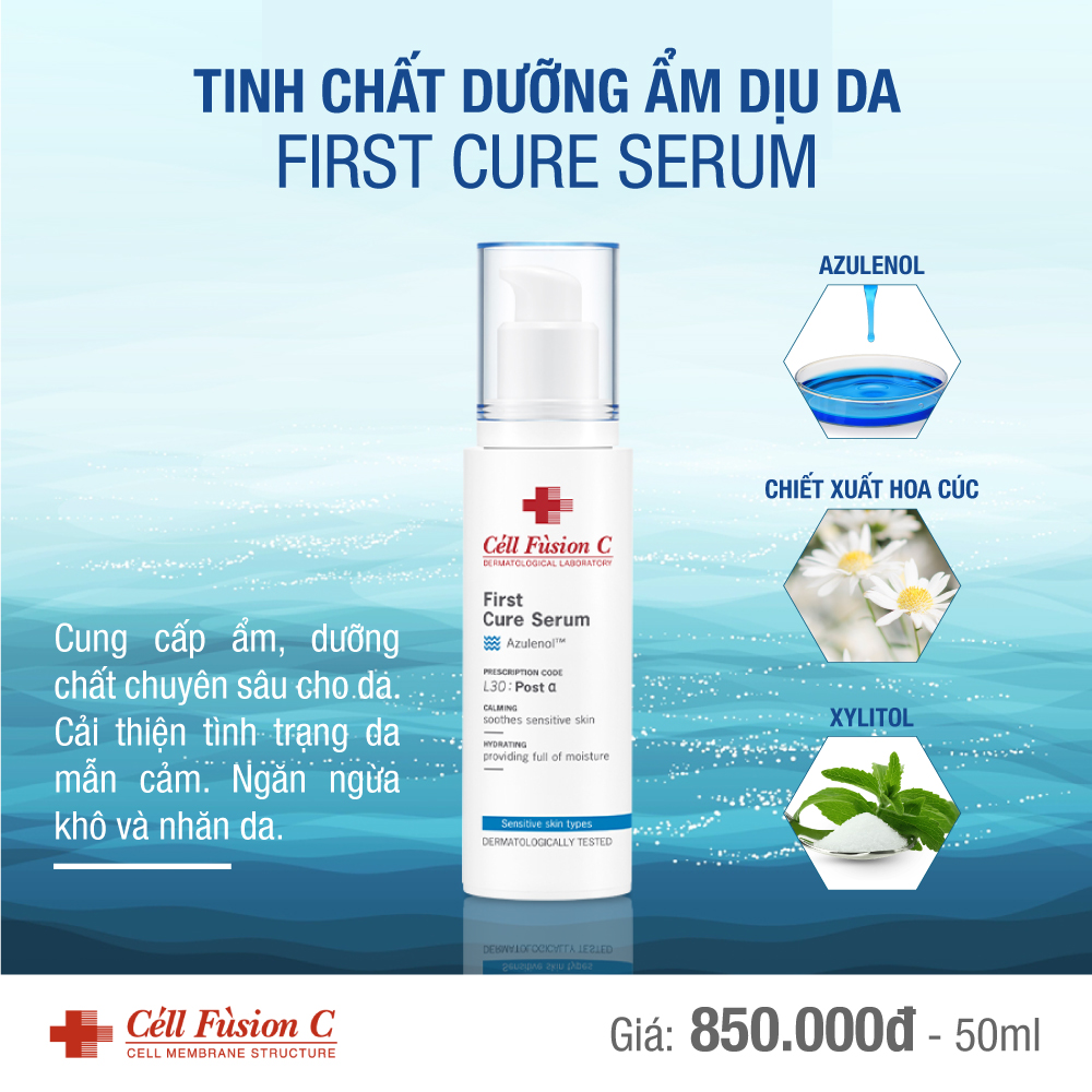 Tinh Chất Cấp Ẩm Chuyên Sâu Và Làm Dịu Da Cell Fusion C First Cure Serum (50ml)