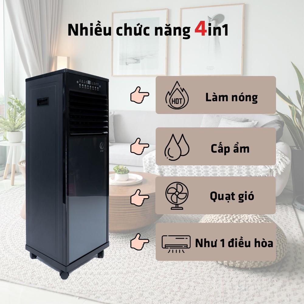 Quạt sưởi, quạt điều hòa Vie - ROSY tích hợp sưởi cho diện tích rộng 30 - 40 m2 ( Hàng chính hãng)