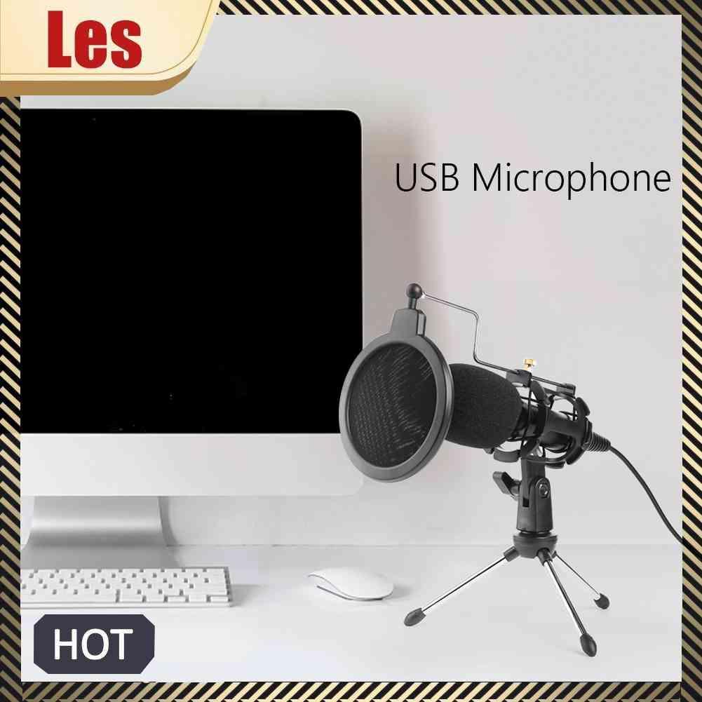 Micro Có Dây USB Kèm Giá Đỡ Cho PC