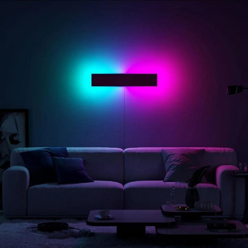 Đèn Led Wall treo tường trang trí phòng ngủ phòng khách phòng làm việc L06 quản lý qua app điện thoại