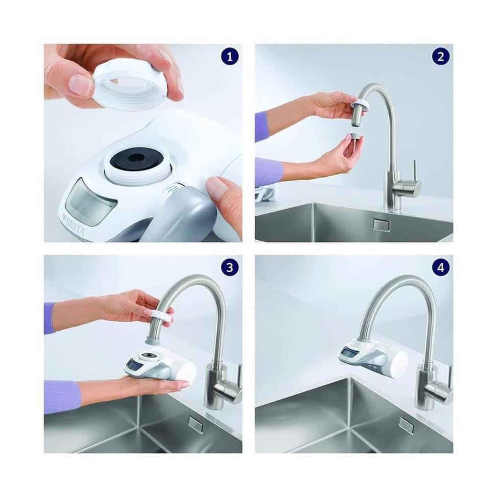 Máy Lọc Nước Trực Tiếp Tại Vòi BRITA ON TAP, Tiết Kiệm Điện, Loại Bỏ 99% Vi Khuẩn, Dung Tích 600L, Nhập Đức