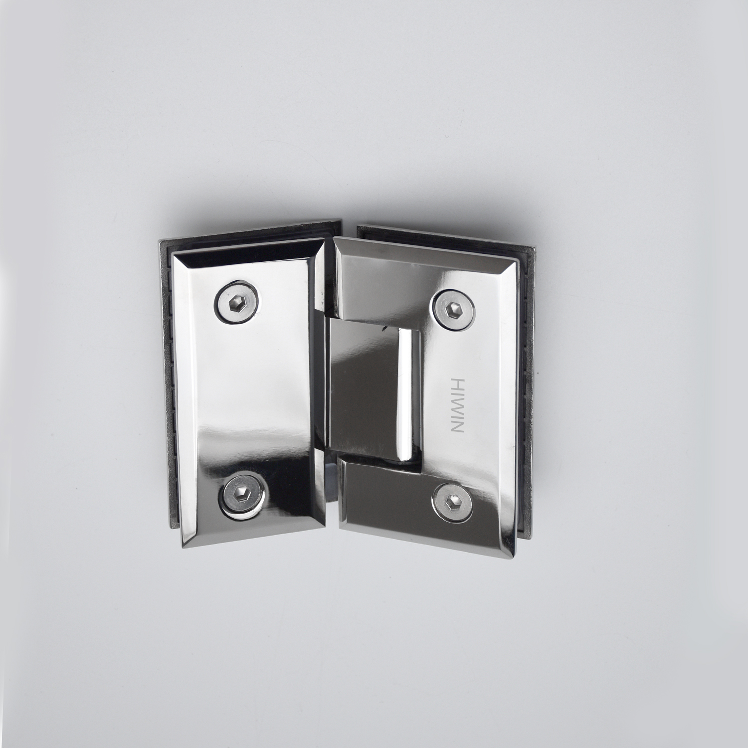 Bản lề phòng tắm kính 135 độ lệch mặt gương inox 304 Hiwin HG-006