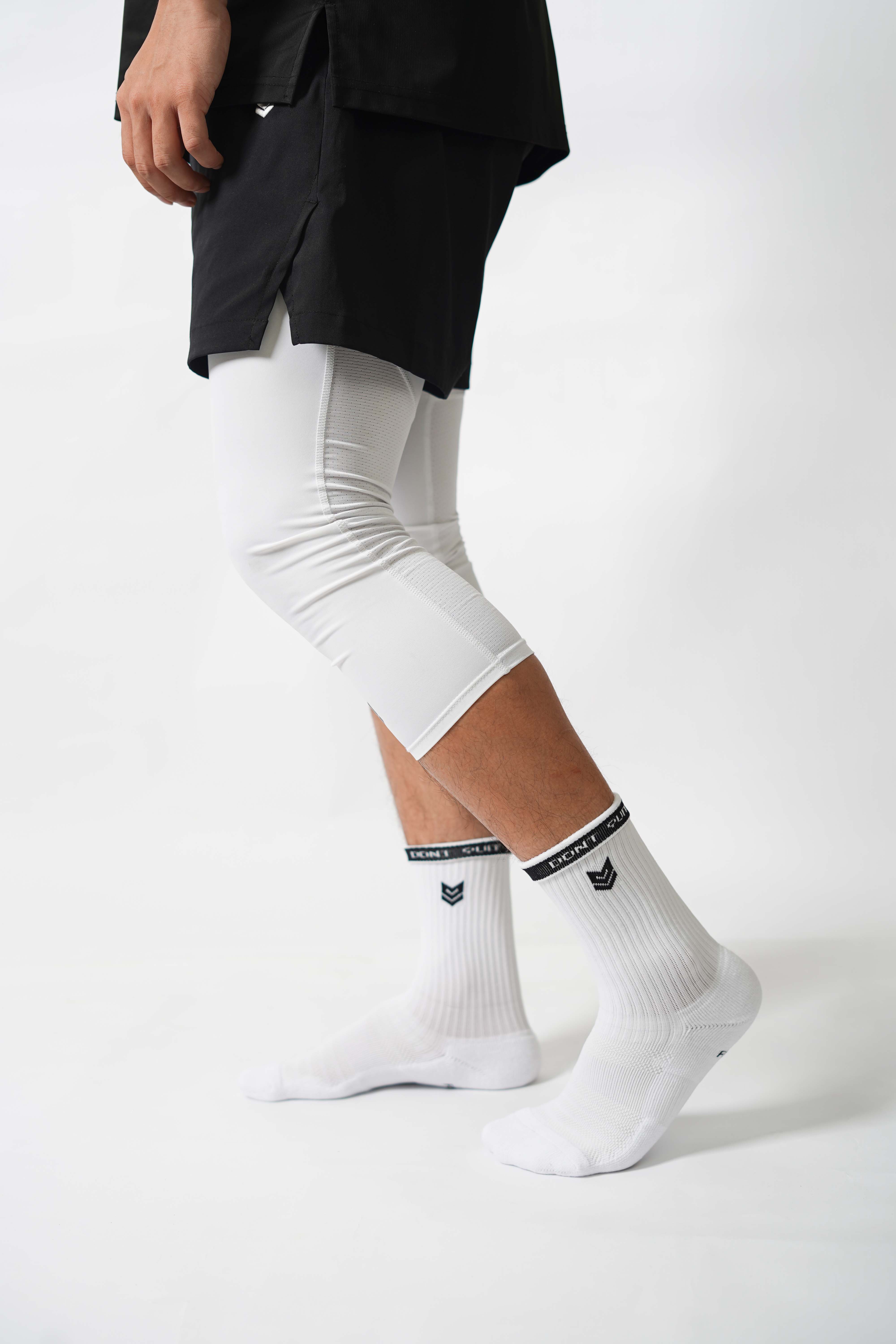 Tất Thể thao Redikick Dont Quit Do It Cotton Cổ cao Có đệm Chống hôi chân vớ bóng rổ bóng đá chạy bộ Gym