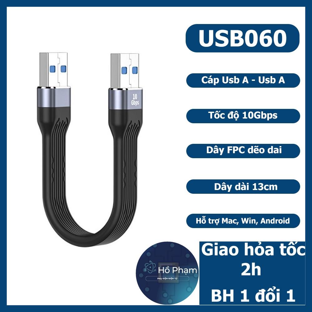 Đầu nối usb 3.1 đực ra usb cái, Cáp usb - usb, đầu nối usb 3.1 tốc độ 10Gbps - Hồ Phạm Usb