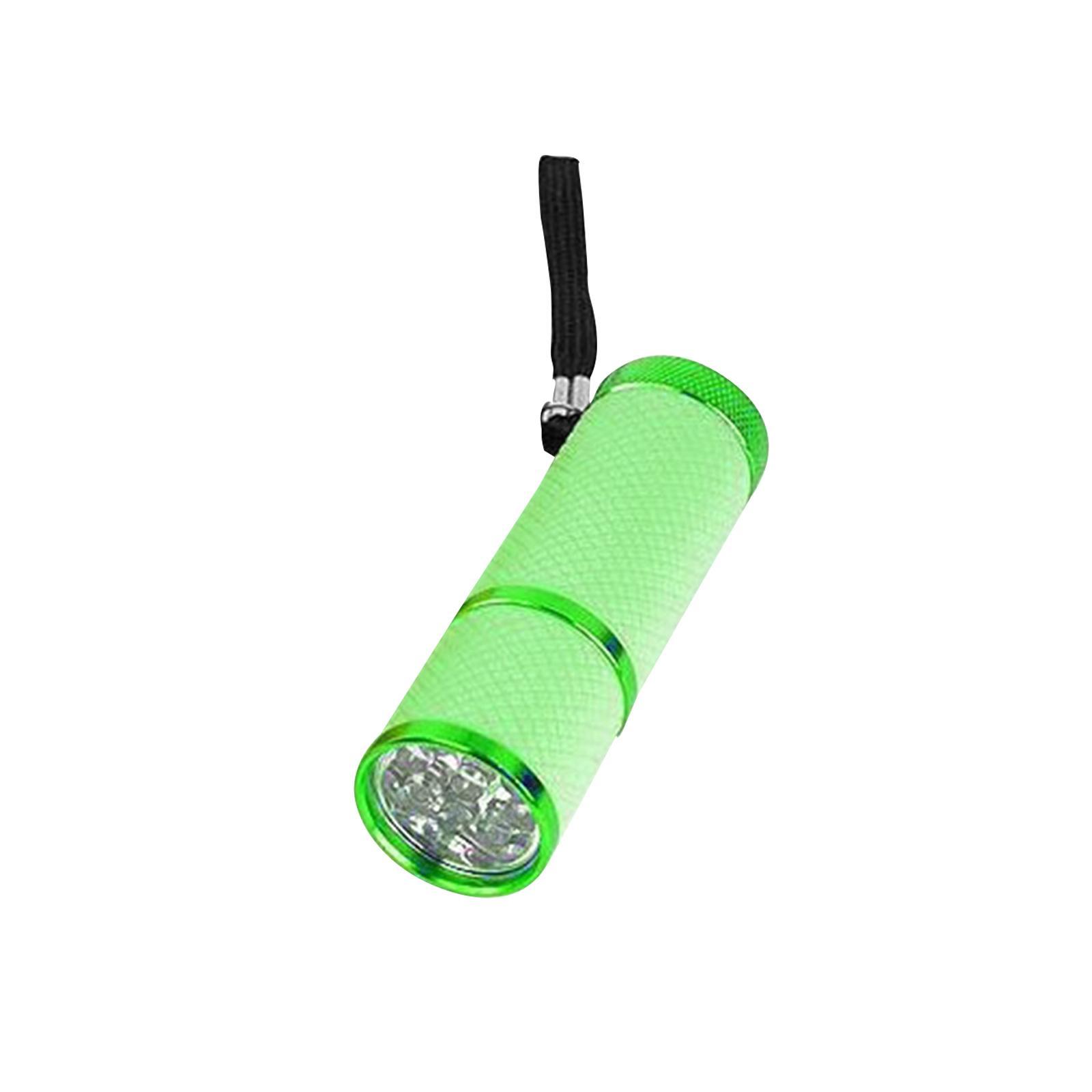 Portable Handheld flashlights 9 LED Aluminum Diameter 2.5cm Length 9cm