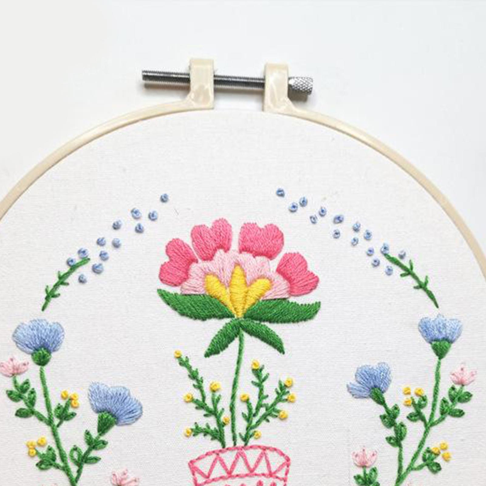 Full Range of Embroidery Starter Kits Cross Stitch Kit for Adult Flower1