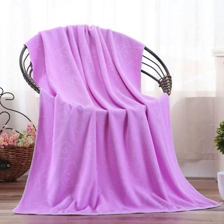 Khăn tắm xuất Nhật họa tiết in chìm khổ lớn 1m4 x 70cm siêu mềm mại