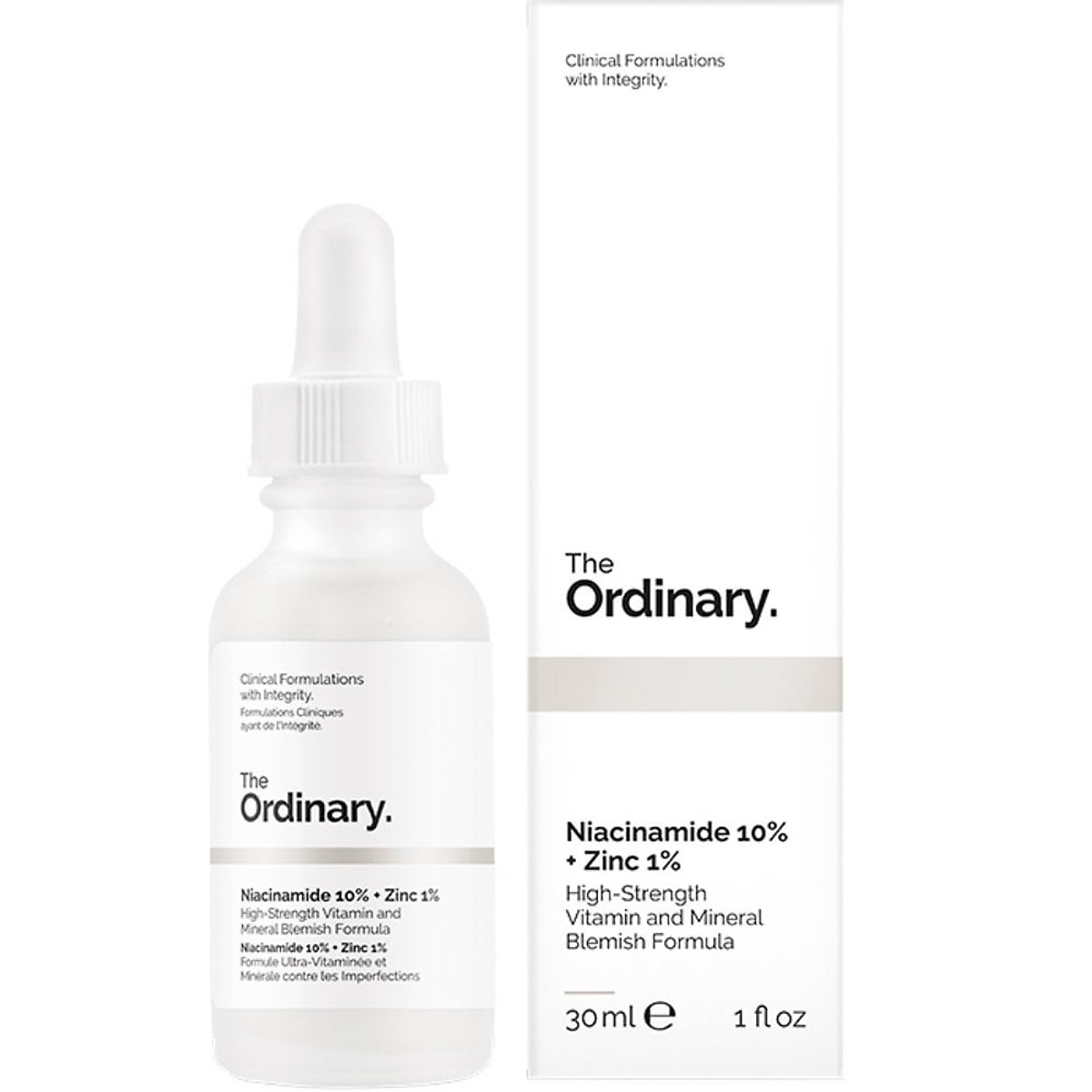 Tinh Chất Hỗ Trợ Giảm Mụn & Giảm Thâm The Ordinary Niacinamide 10% + Zinc 1% 30ml