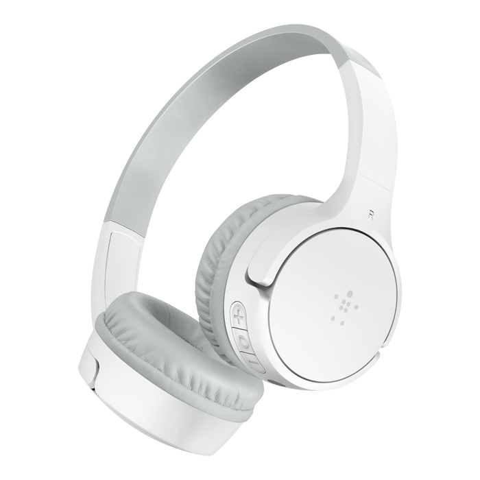 Tai nghe không dây dành cho bé On-Ear Belkin SoundForm Mini, kết nối bluetooth, pin 30 tiếng, hỗ trợ mic đàm thoại - Hàng chính hãng