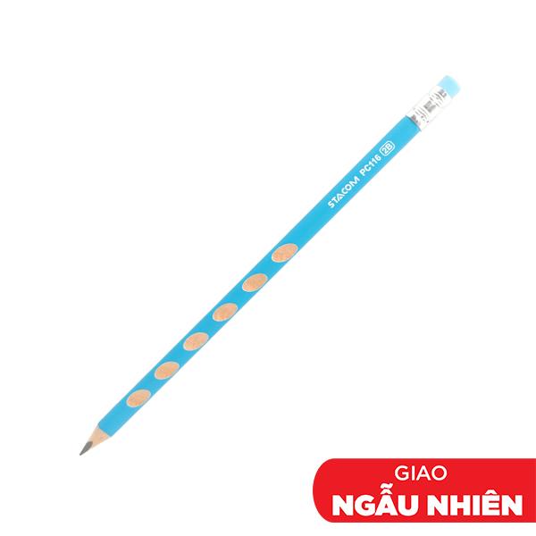 Bút Chì Gỗ Định Vị Có Tẩy Graphite 2B - Stacom PC116P-2B