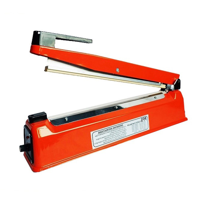 Máy hàn miệng túi dập tay- VỎ SẮT, máy khỏe, làm việc liên tục, đường hàn rộng 2mm dài 200/300 hàn được nhiều loại túi bảo quản; túi zip, túi craft, tui nilon