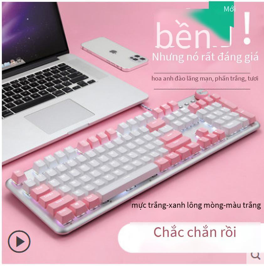 Bàn phím cơ chính tả đôi màu trắng xanh Xinmeng 913 đầy đủ phím không bấm lỗ bàn phím cơ trục đặc biệt cao đa chức năng