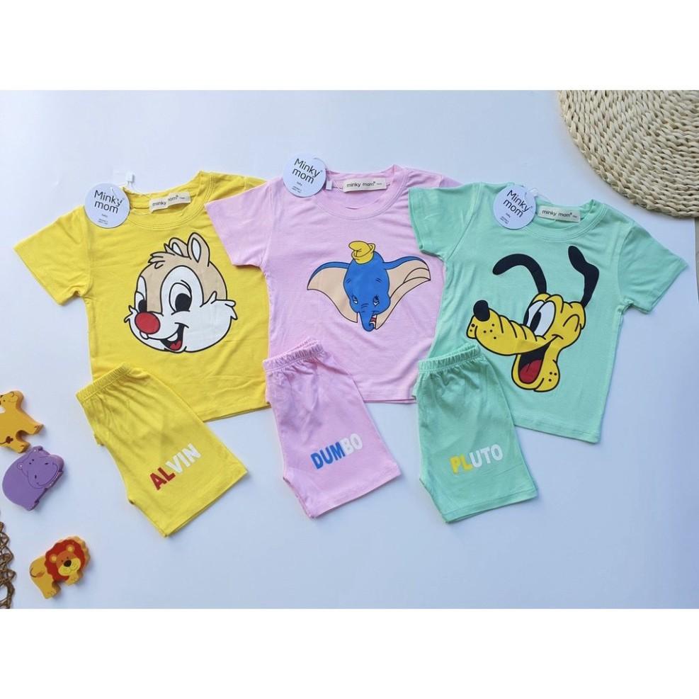 Bộ cộc tay cho bé Bộ cộc tay DISNEY cho bé trai bé gái chất thun lạnh cao cấp siêu mềm siêu mát