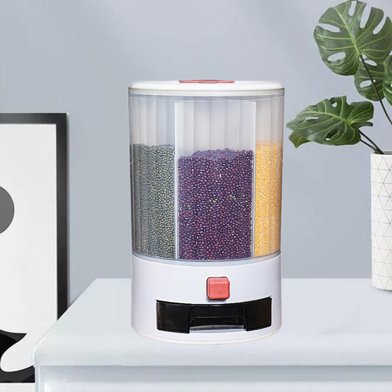 10KG Cereal Bucket Grain Dispenser Rice Dry Food Storage Organizer