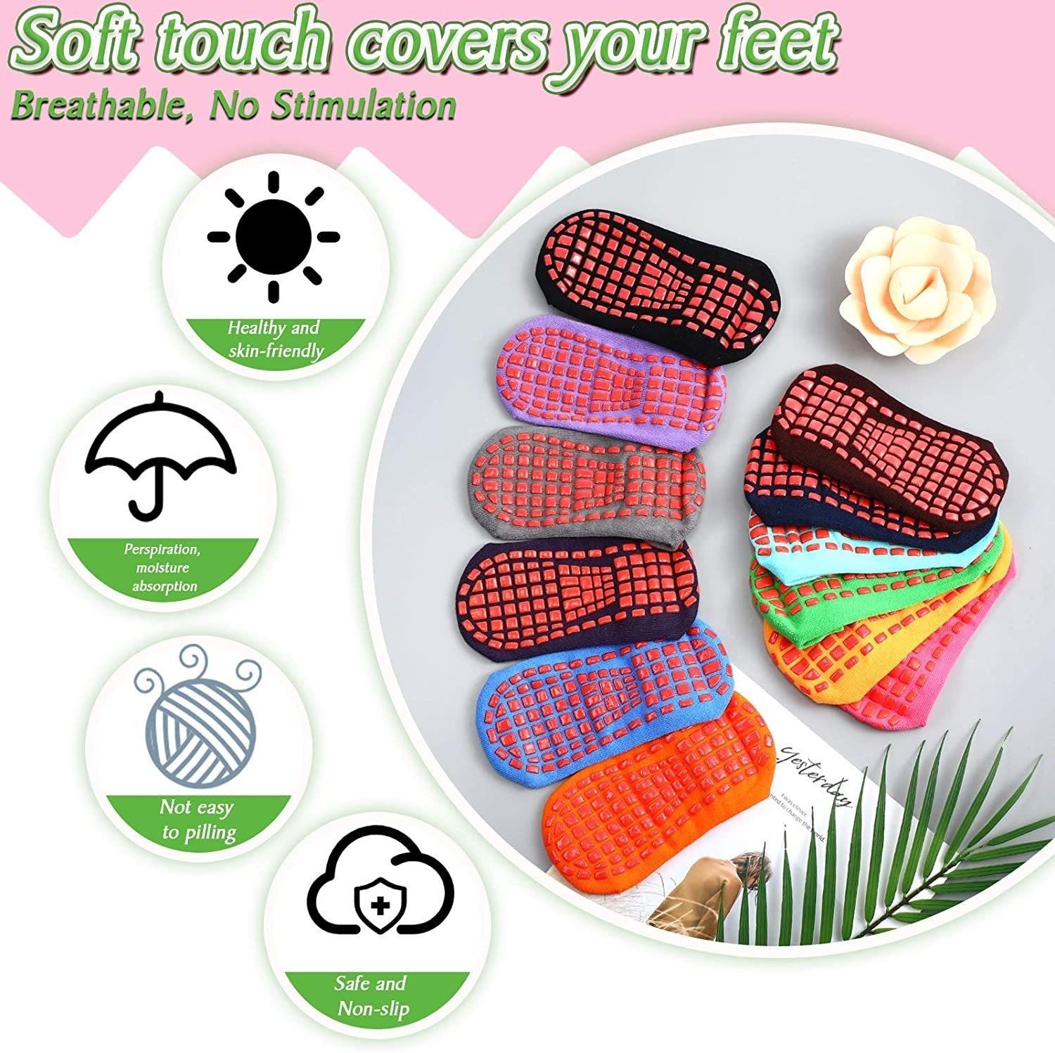 Vớ tấm bạt lò xo không trượt vớ yoga với tay cầm vớ chống trượt đều Color: baolan Size: 29-34 Size