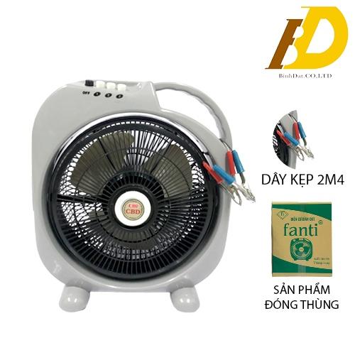 Quạt Hộp B300 Kẹp Bình Ắc Quy 12V DC