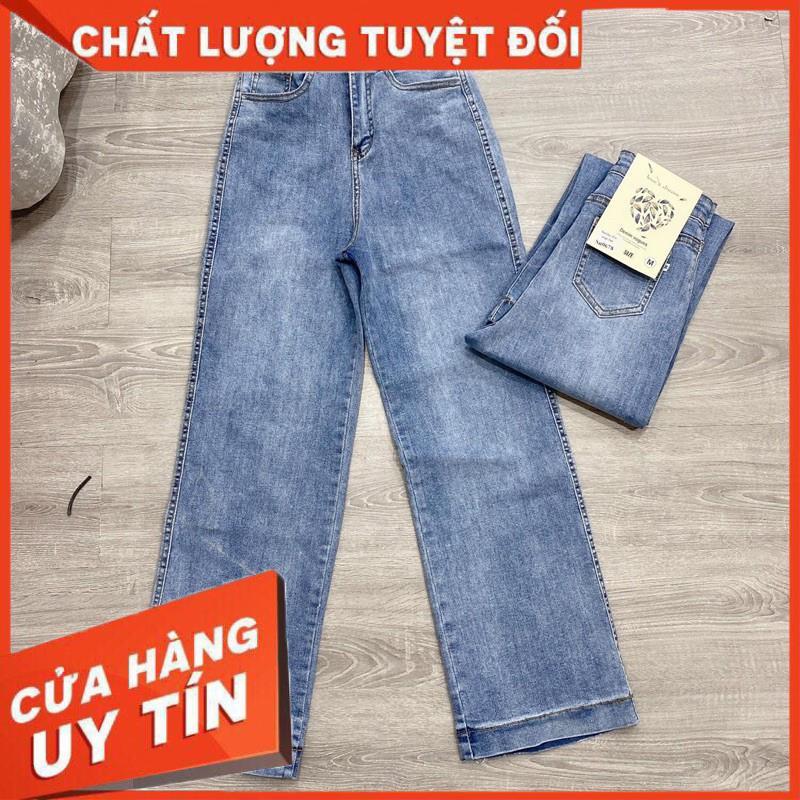 QUẦN JEANS XUÔNG DÀI CO GIÃN LƯNG SIÊU CAO- hình thật chính chủ