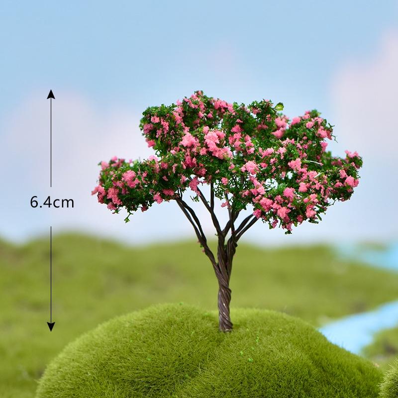 Cây có hoa giả trang trí tiểu cảnh, sân vườn, sen đá, terrarium, thiết kế cảnh quan