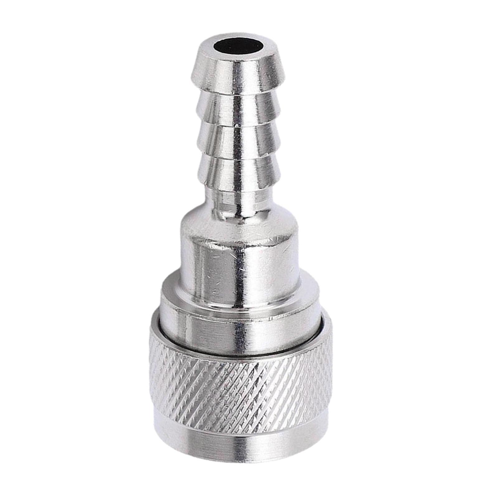 Fuel Line Connector 1 Pair Male Thread Lightweight Black Outboard Fuel Connector 6 AN Female to 5/16" Fuel Pipe Connector