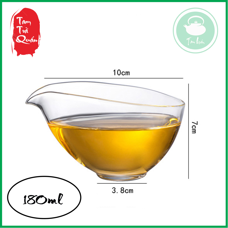 Tổng trà thủy tinh chịu nhiệt 180ml