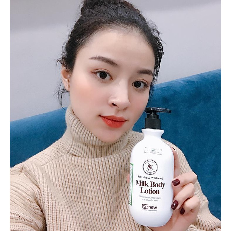 Sữa dưỡng thể trắng da, cấp ẩm Benew Whitening Body Lotion Hàn Quốc 450ml + Móc khoá