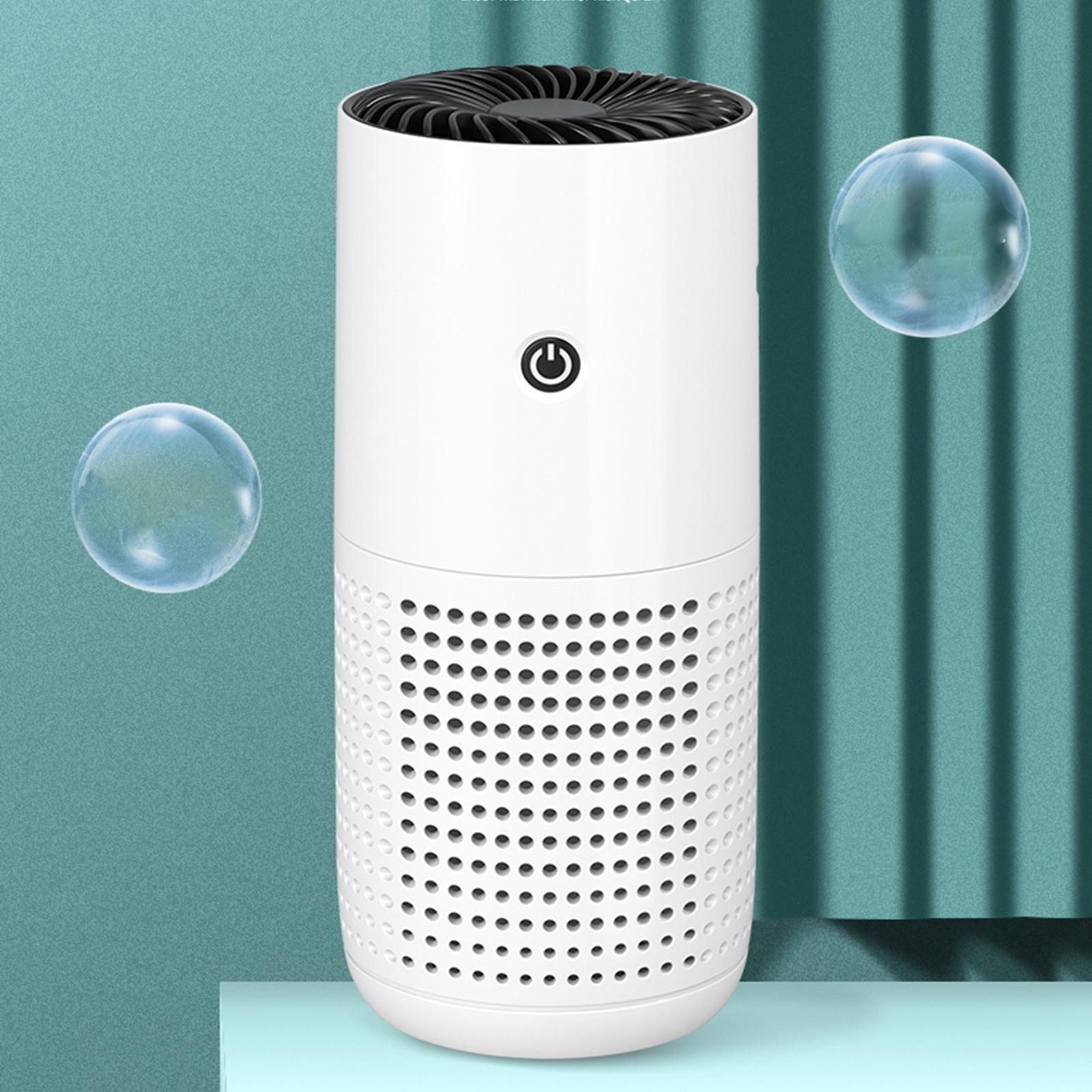 Car Air Purifier USB Rechargeable Freshener Air Cleaner for Smoke Home Pet Odors Desktop
