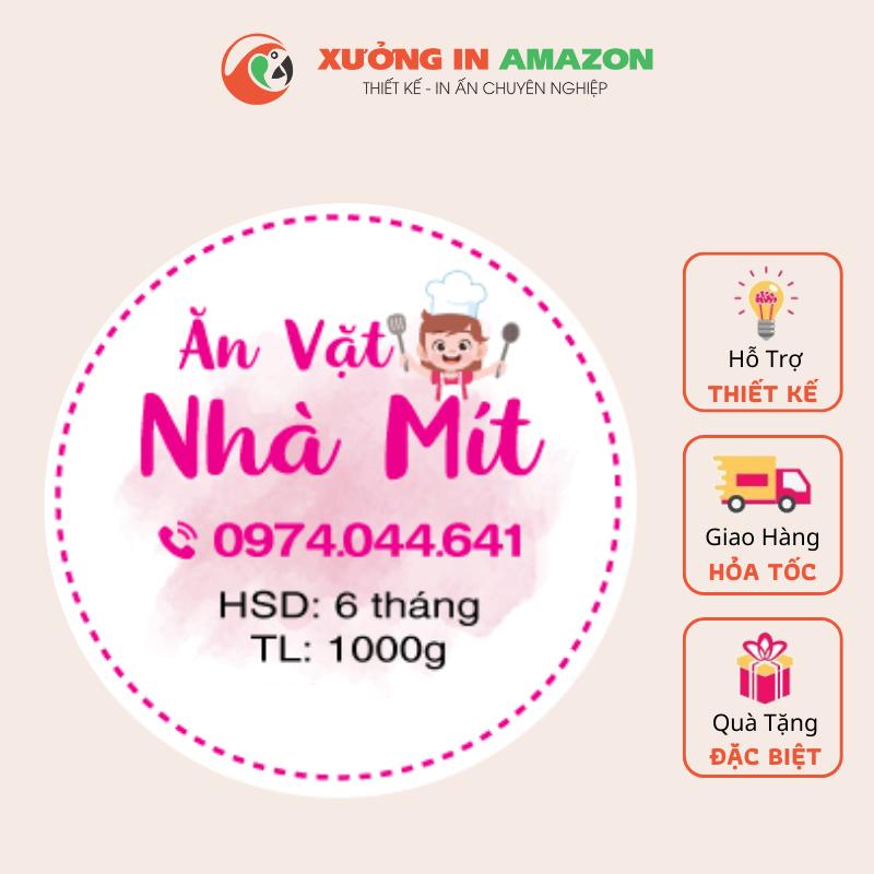 In Tem Nhãn Decal Sữa Chống Nước Cắt Thiết Kế Theo Yêu Cầu