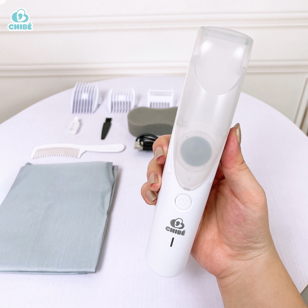 Tông đơ cắt tóc hút tóc cho bé CHIBÉ CB011 - Máy hớt tóc cao cấp cho trẻ em Chibe - hàng Chính hãng