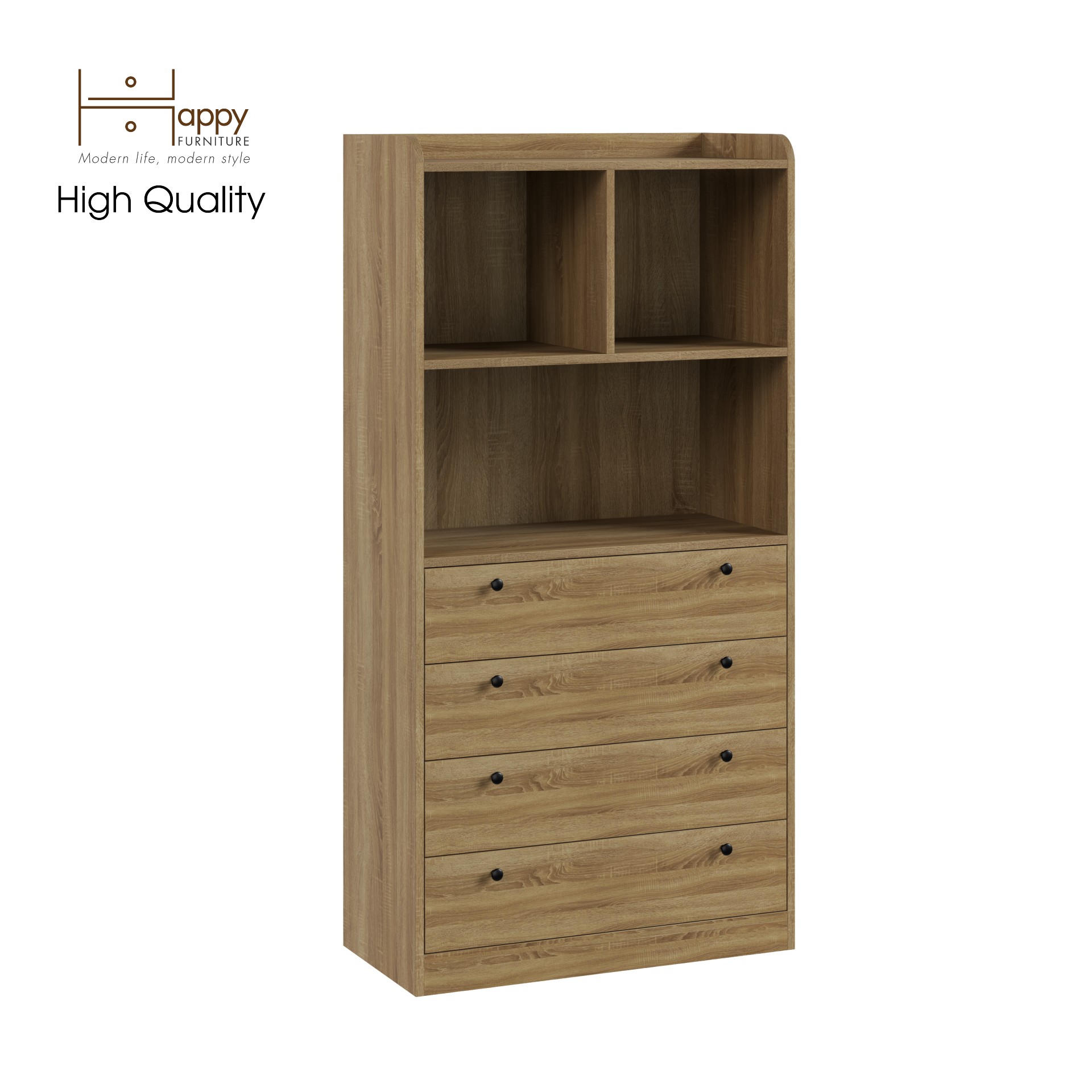 [Happy Home Furniture] CANA, Tủ lưu trữ - 7 ngăn ,  80cm x 40cm x 160cm ( DxRxC), THK_051