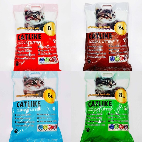 Cát vệ sinh cho mèo - Catlike 8L - 4KG (giao mùi ngẫu nhiên)