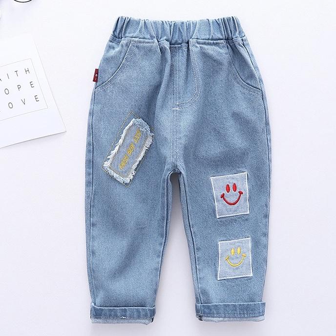 QD1 Size120-160 (20-40kg) Quần Jean bé trai (Quần bò cho bé Thời trang trẻ Em hàng quảng châu