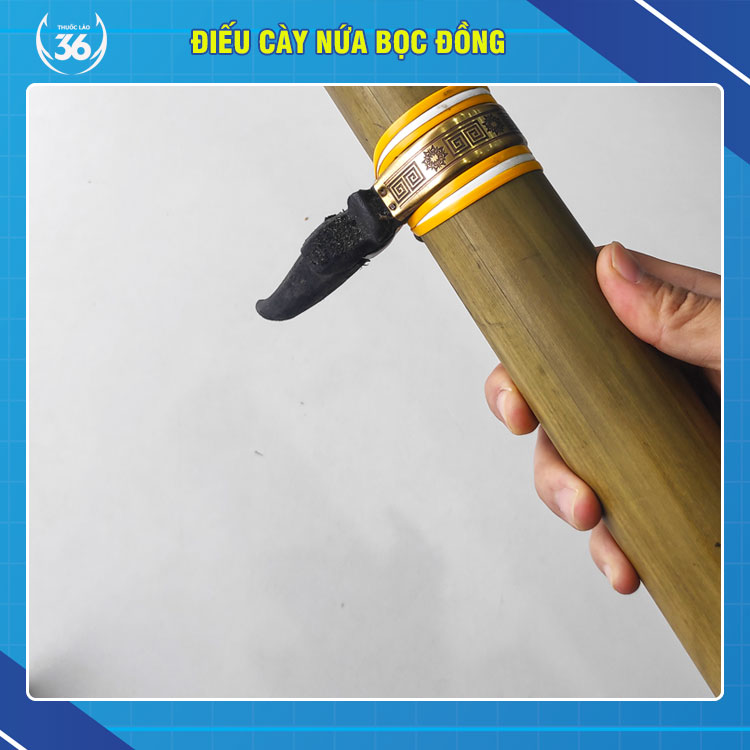 Điếu Cày Nứa Bọc Đồng