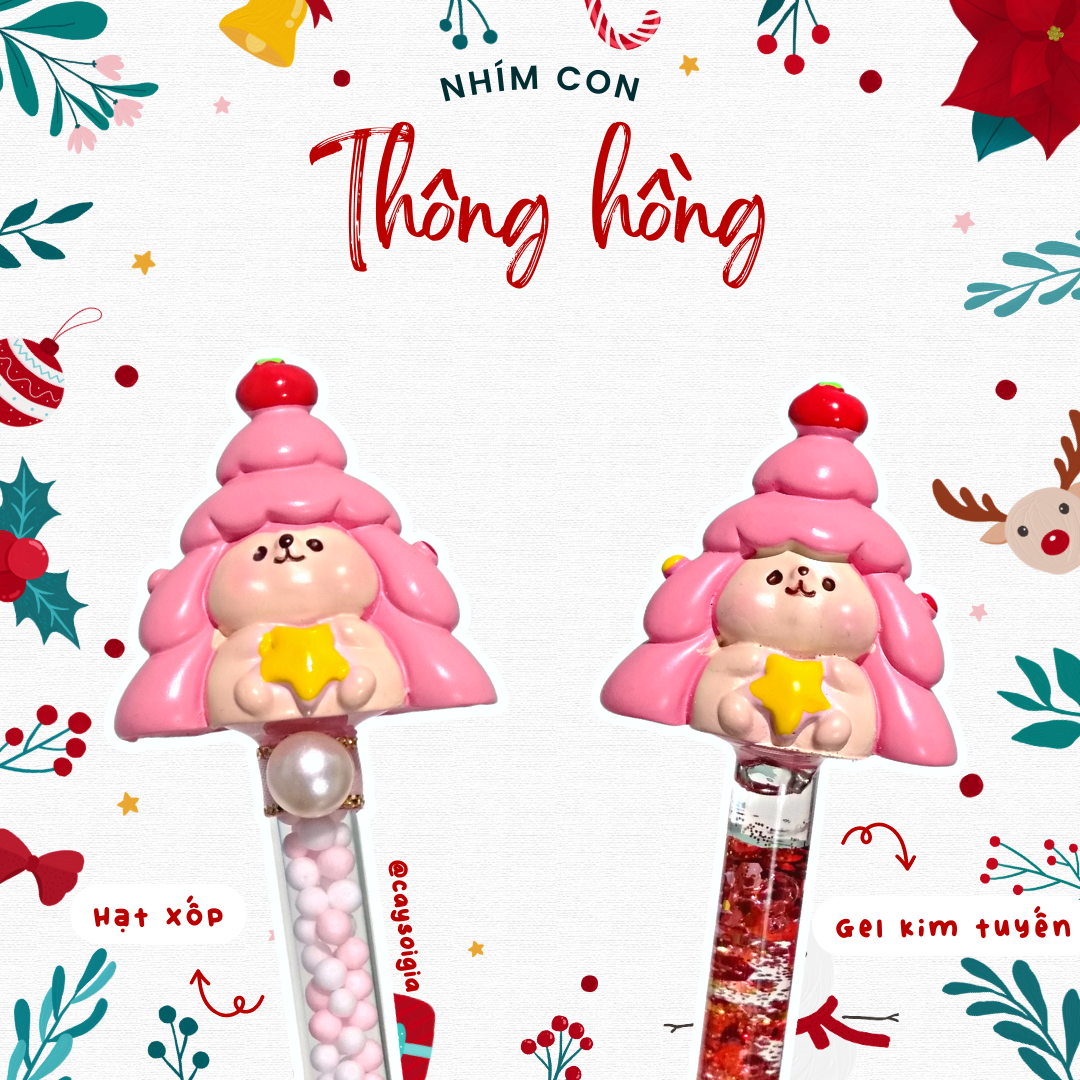 S111 - Bút dao rọc giấy thú Giáng Sinh Noel dễ thương unbox đơn hàng, cắt sticker băng dán washi tape