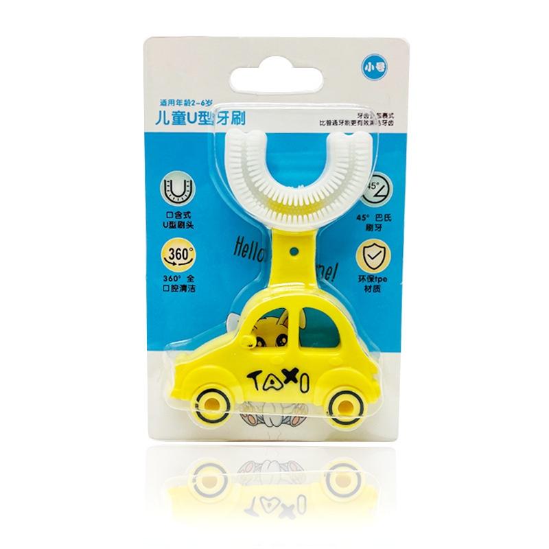 Bàn Chải Chữ U Hình Ô Tô - Bàn Chải Đánh Răng Cho Bé Bằng Silicon Mềm Mại Từ 2 đến 6 Tuổi Siêu Đáng Yêu DUASHOP