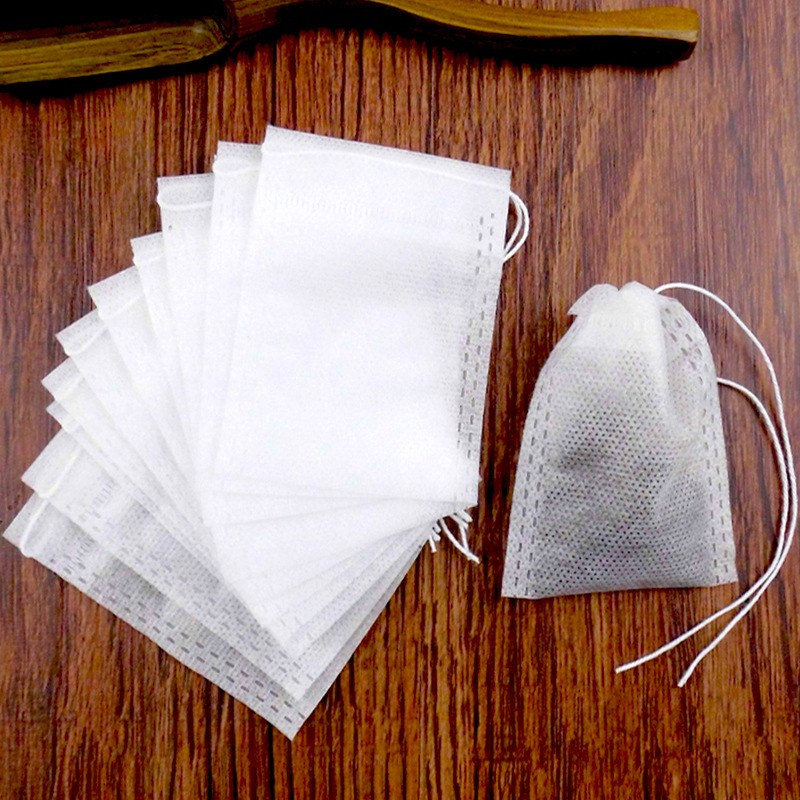 Set 100 túi lọc trà vải không dệt- sản phẩm có nhiều kích thước
